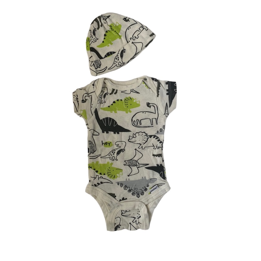 Baby boy Newborn Bodysuit and Hat set